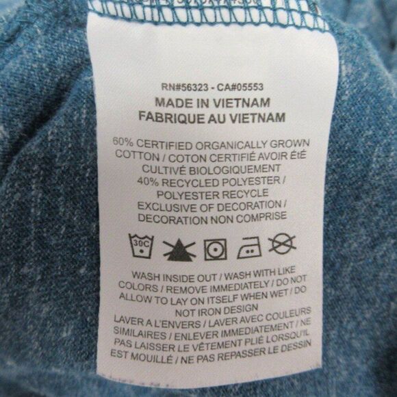 NIKE Sportswear Gym Vintage Hoodie Sz S Space Dye Blue CJ1691 Center Swoosh Logo - Picture 7 of 12